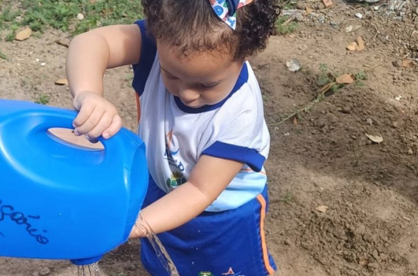 Centro de Educação Infantil usa método que concecta crianças à natureza
