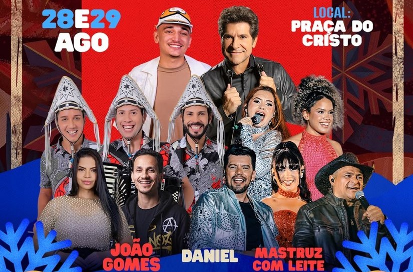 Festival de Inverno de Mar Vermelho conta com João Gomes, Daniel e outras grande atrações no final de agosto