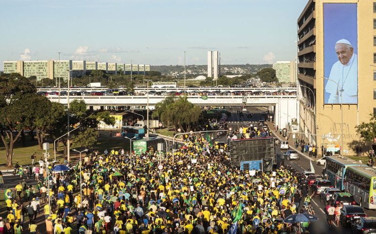 Manifestação em Brasília pede anistia a golpistas