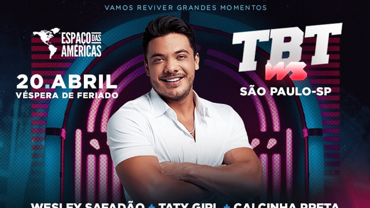 Wesley Safadão chega com “TBT do Safadão” e faz show especial no Espaço das Américas, em São Paulo