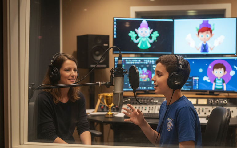 Menino Gui estreia como dublador em animação natalina