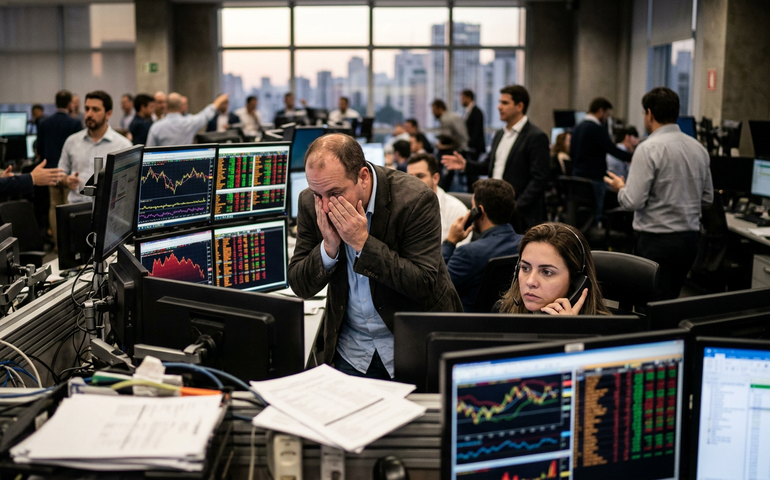 Ibovespa emenda 3ª perda diária, mas avança 4% em fevereiro, a 188,7 mil pontos