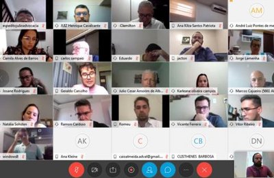 VT de Santana realiza audiência pública virtual para orientar advogados sobre uso da plataforma Cisco Webex