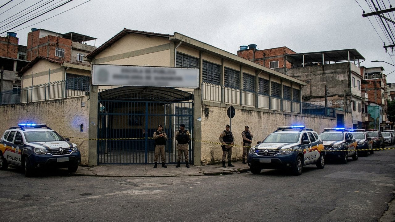 Criminosos se escondem em escola após troca de tiros com a Polícia Militar na Zona Sudoeste do Rio