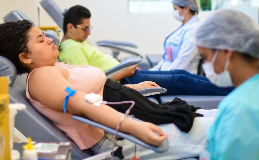 Hemoal realiza coleta externa de sangue na cidade de Arapiraca nesta terça-feira
