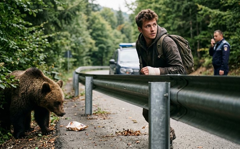 Alimentar urso na Romênia leva turista a hospitalização e multa de R$ 22 mil