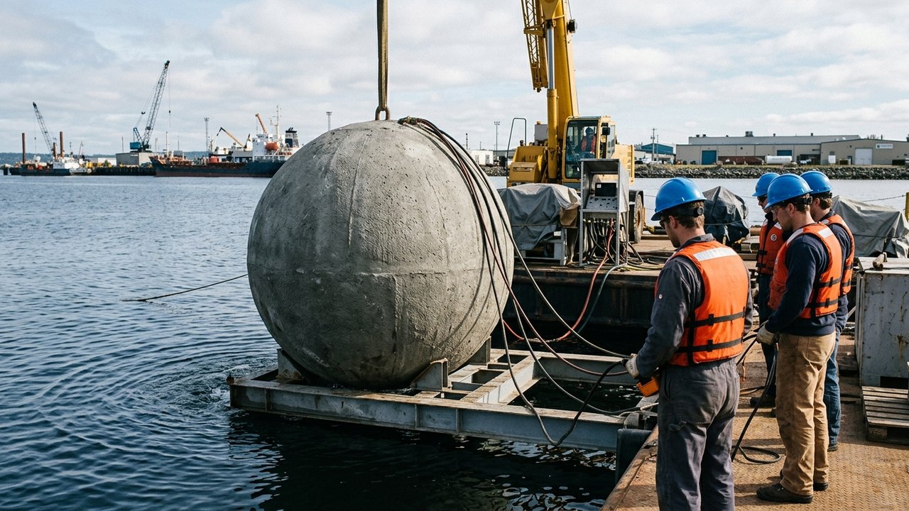 Cientistas alemães desenvolvem esferas de concreto para armazenar energia no fundo do mar
