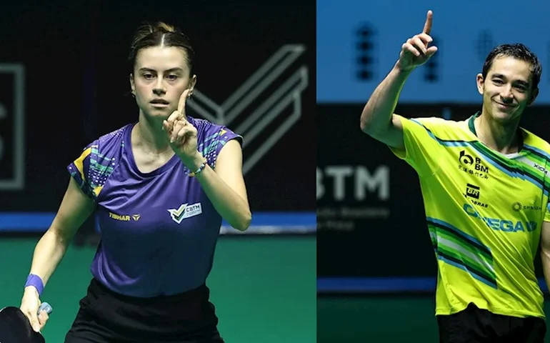 Calderano e Takahashi vencem e fazem final brasileira nas duplas em Pan-Americano