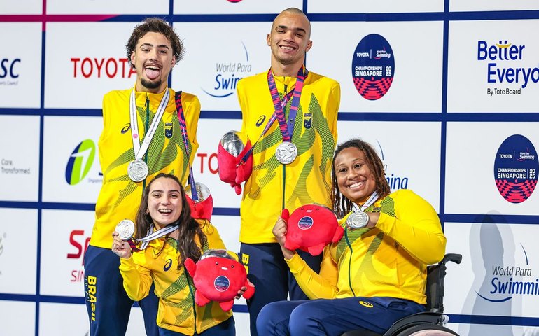 Brasil chega a 12 medalhas no Mundial de Natação Paralímpica