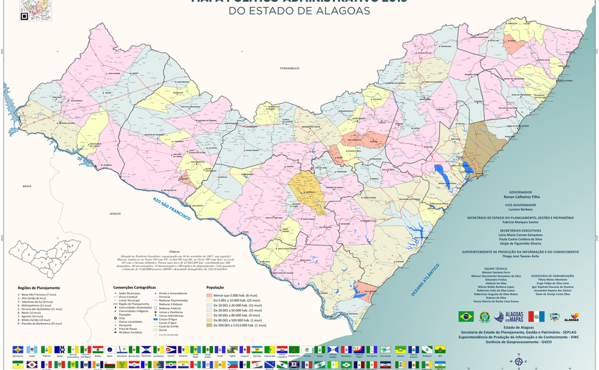Governo lança coleção inédita de mapas de Alagoas e de seus municípios