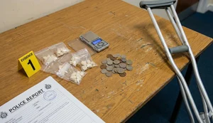 Homem tenta agredir policiais com muletas após ser flagrado com crack no bairro Manoel Teles