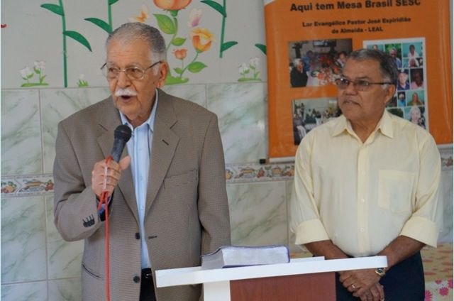 Feliciano Amaral no Lar de Idosos