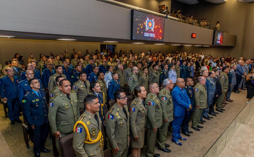 Polícia Militar forma 74 capitães no Curso de Aperfeiçoamento de Oficiais