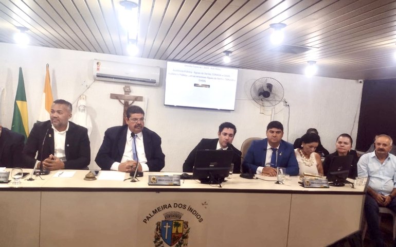Palmeira: MPAL participa de audiência pública na Câmara de Vereadores para discutir abastecimento de água e saneamento básico