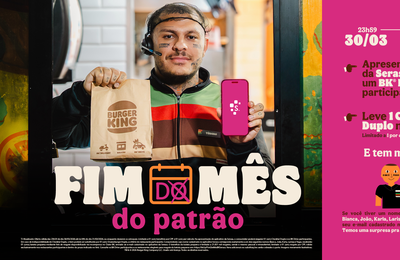 Com Toguro, Burger King® e Serasa se unem em ação para o “Fim de Mês do Patrão”