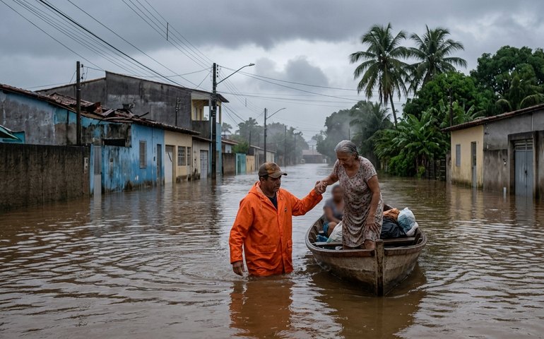 Fortes chuvas atingem Norte e Nordeste; ventos intensos no Sul e frio em São Paulo