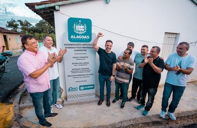 Governador Paulo Dantas inaugura obras do Pró-Estrada e Cidade Linda em Campestre