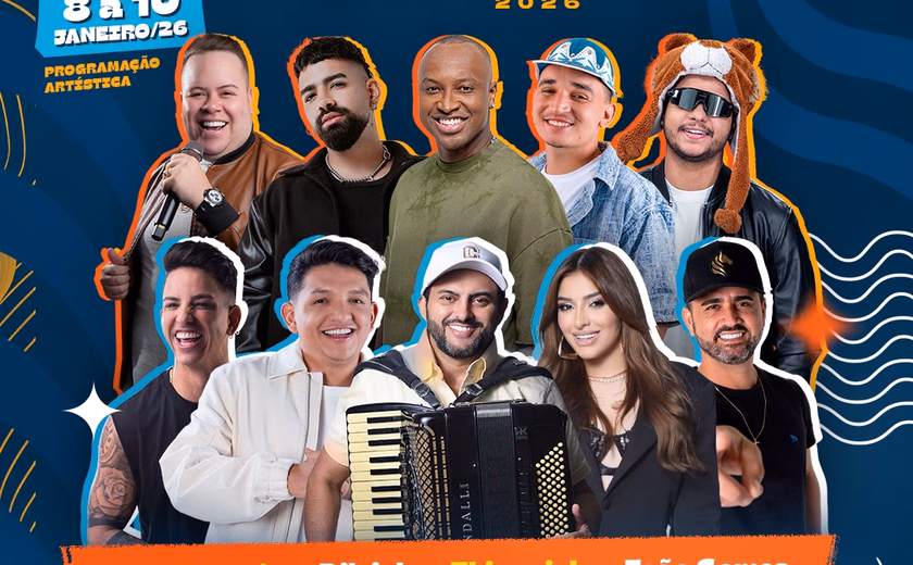 Prefeitura de Penedo divulga atrações do Bom Jesus dos Navegantes 2026