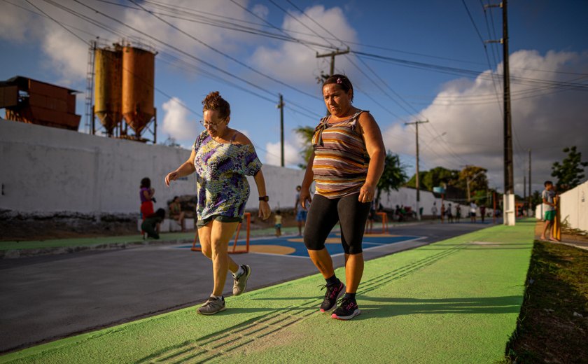 Rua Aberta no Osman Loureiro atrai moradores para prática esportiva e lazer no Clima Bom