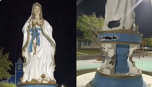 Imagem de Nossa Senhora de Lourdes em Pirambu / Foto: Foto: Redes Sociais