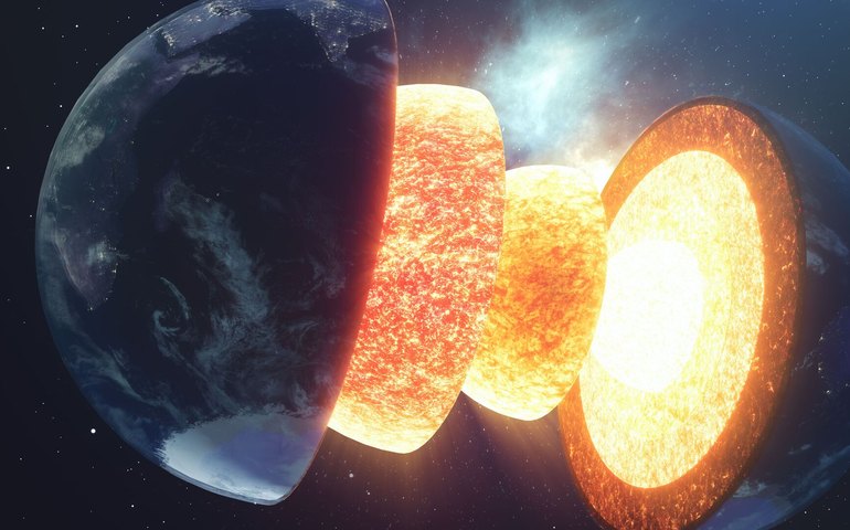 Núcleo interno da Terra pode ter estrutura em camadas semelhante à de uma cebola, aponta estudo
