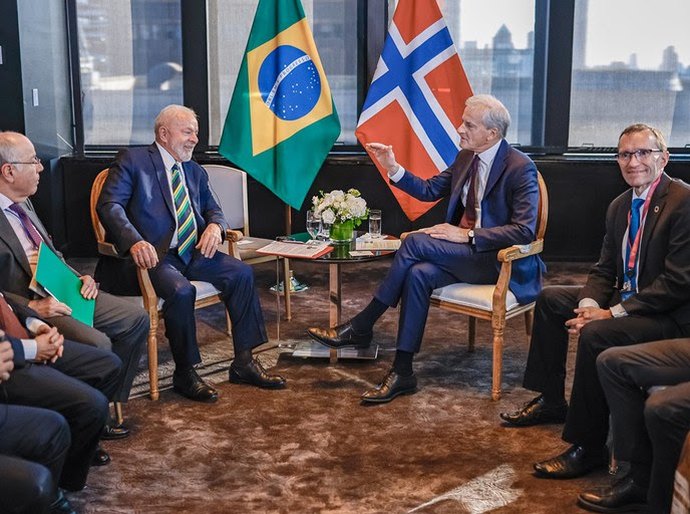 Lula se reúne com primeiro-ministro da Noruega em Nova York
