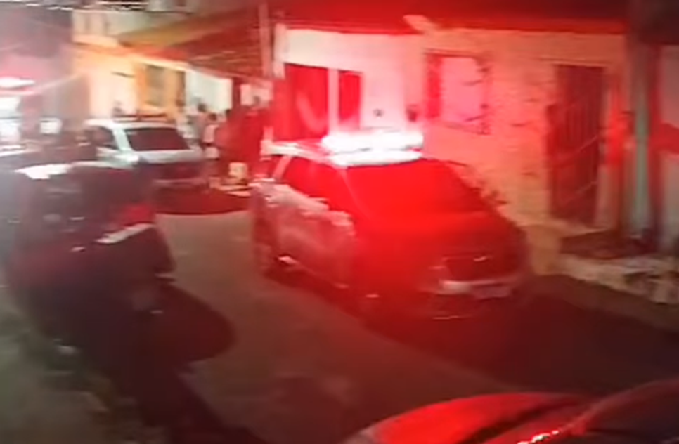 Casal baleado