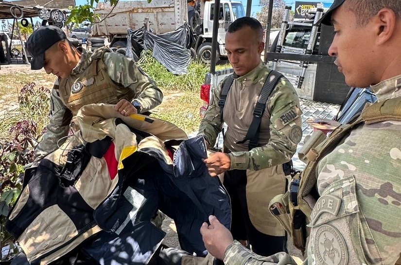 Esquadrão antibomba desmantela artefato explosivo em estabelecimento na Massagueira