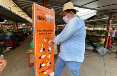 Rio Largo reforça o combate ao coronavírus e coloca totens em locais públicos do município