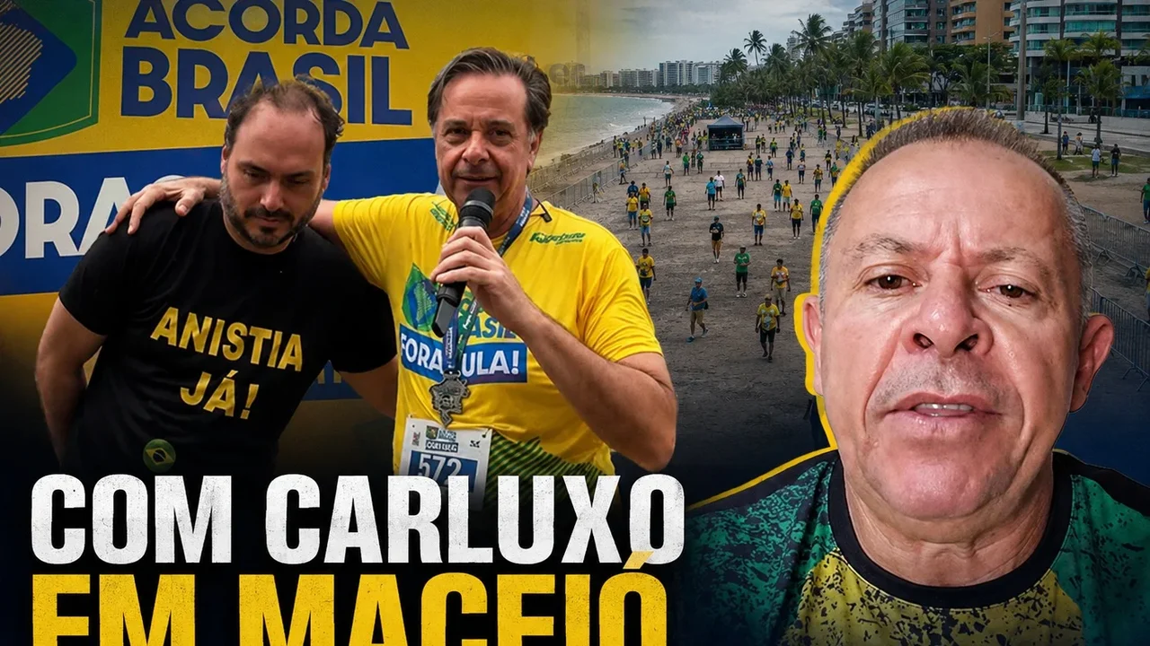 Com Carluxo e o ex-ministro Gilson da Sanfona em Maceió, ato bolsonarista flopa na orla; veja vídeos