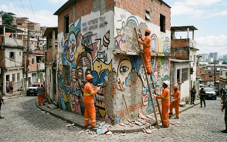 PM faz nova operação no centro do Rio, mata chefe do tráfico e Paes ordena remoção de mural