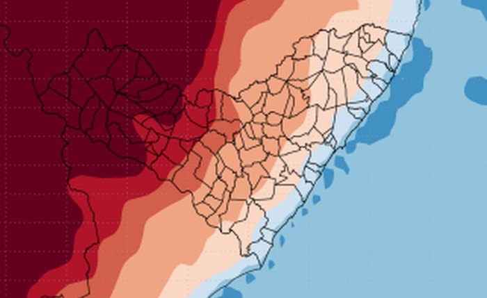 O aviso meteorológico é válido até este domingo