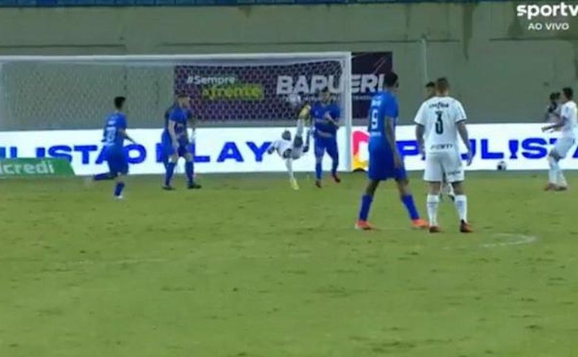 Endrick faz de bicicleta, Palmeiras goleia Oeste e vai às semifinais da Copinha