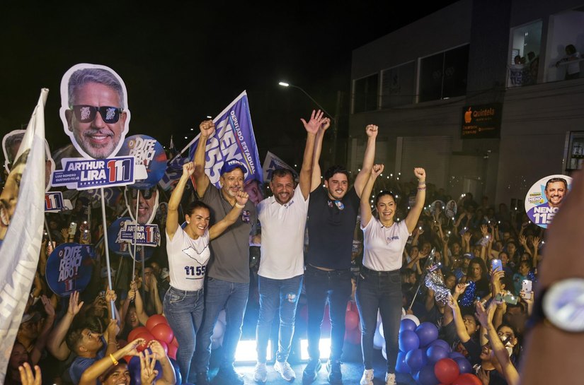 Caminhada da Onda Azul mobiliza multidão em São José da Laje e reforça aliança entre Neno, Arthur Lira e Alvinho Lira