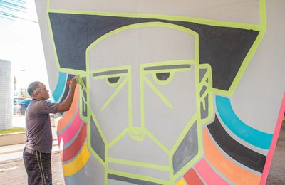 Colorir é legal: Viaduto João Lyra recebe pintura artística