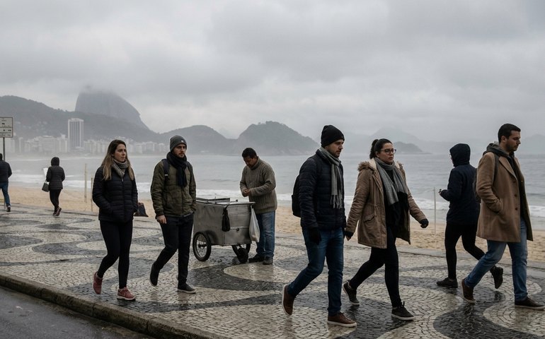 Rio registra dia mais frio do ano com máxima de 21,3°C nesta segunda-feira