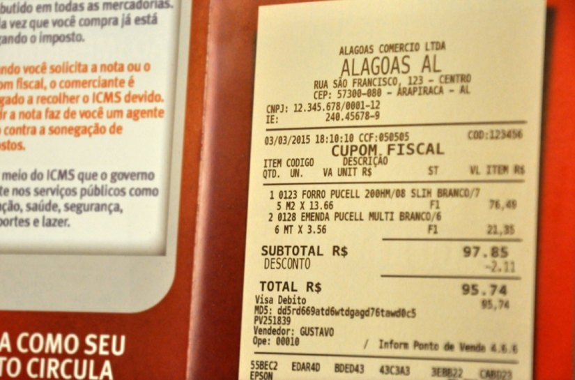 Secretaria da Fazenda liberou nesta terça créditos da Nota Fiscal Alagoana