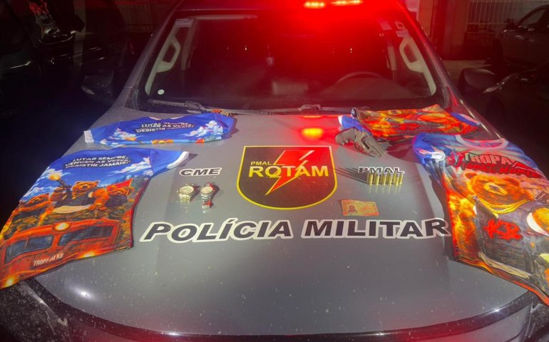 Operação Nexus: Rotam apreende arma, munições e material ligado a facção em São Miguel dos Milagres