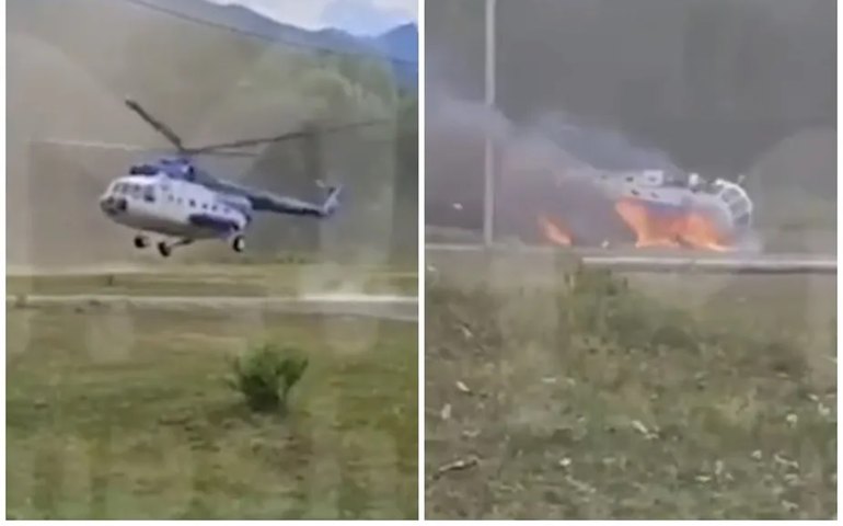 Queda de helicóptero deixa seis mortos na Sibéria; veja vídeo