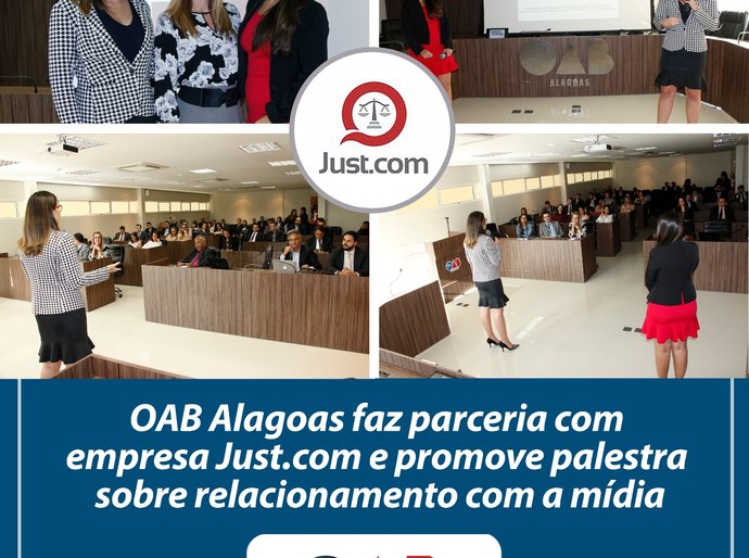 OAB/AL e Just.com promovem palestra sobre relacionamento com a mídia