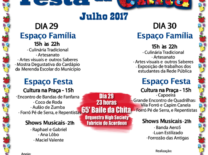 Município de Paulo Jacinto se prepara para o tradicional Festa da Chita