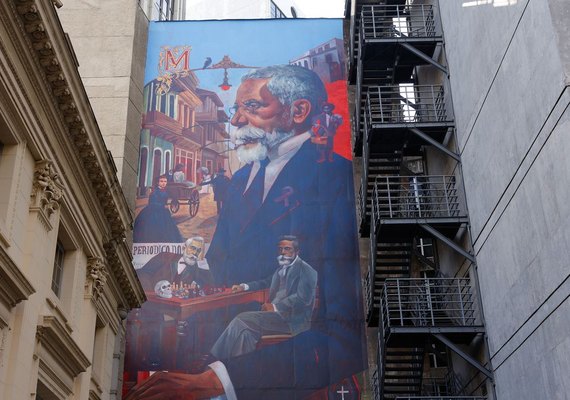 Academia Brasileira de Letras tem mural de Machado de Assis