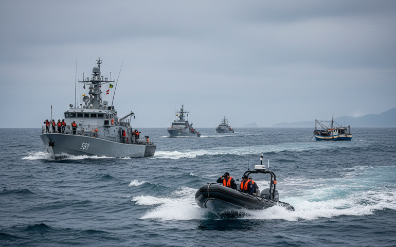 Marinha intensifica buscas por embarcação desaparecida com seis tripulantes em Maricá