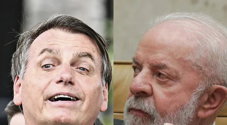 Bolsonaro e lula. fonte: reprodução