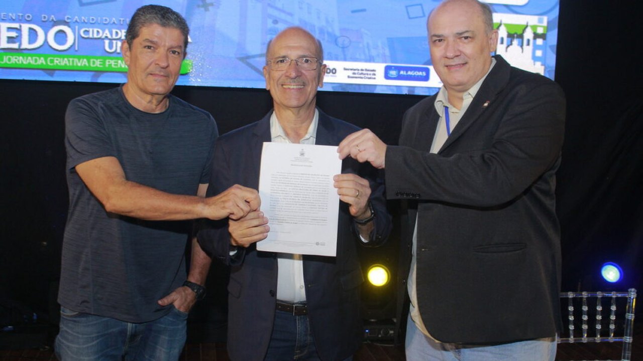 Penedo oficializa candidatura à rede mundial de Cidades Criativas