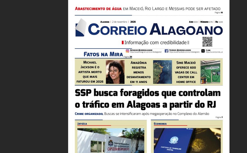 SSP busca foragidos que controlam o tráfico em Alagoas a partir do RJ