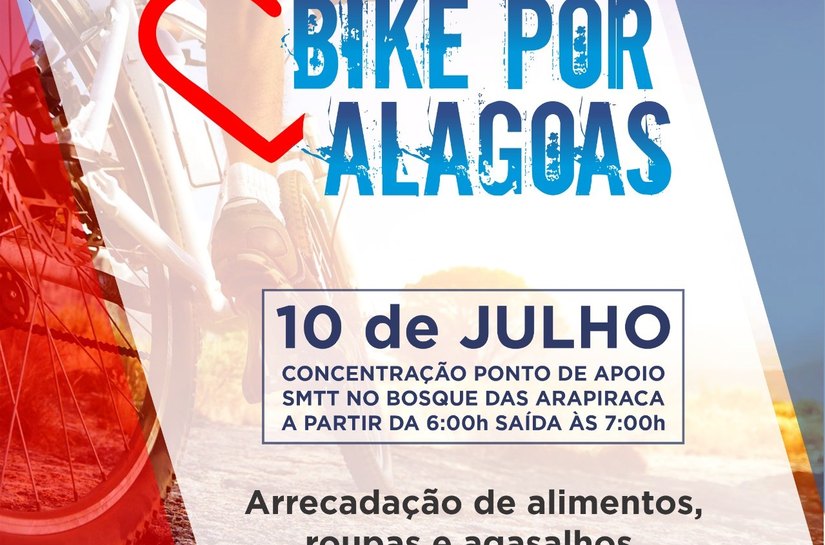 SMTT Arapiraca é parceira da ação solidária Bike por Alagoas