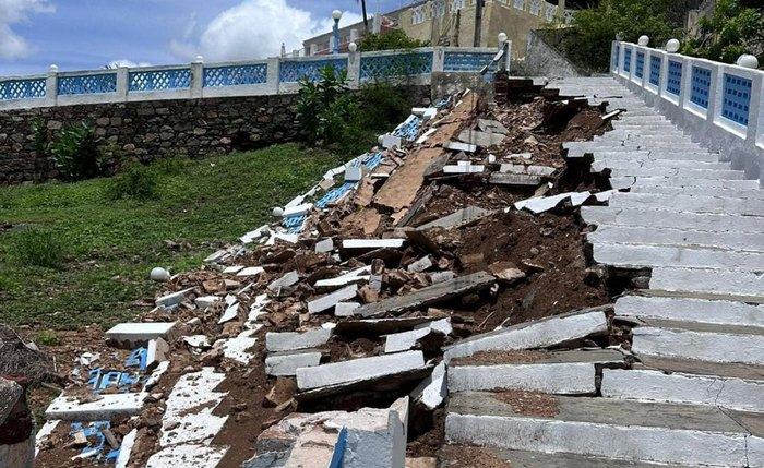 Chuvas causaram destruição no centro histórico e turístico do município