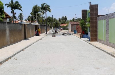 Marechal: obras de pavimentação na Rua da Creche, na Ilha de Santa Rita, estão aceleradas 