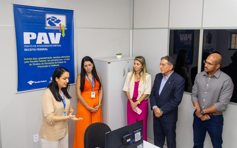 Seprev inaugura Ponto de Atendimento Virtual da Receita Federal na Casa de Direitos de Maceió